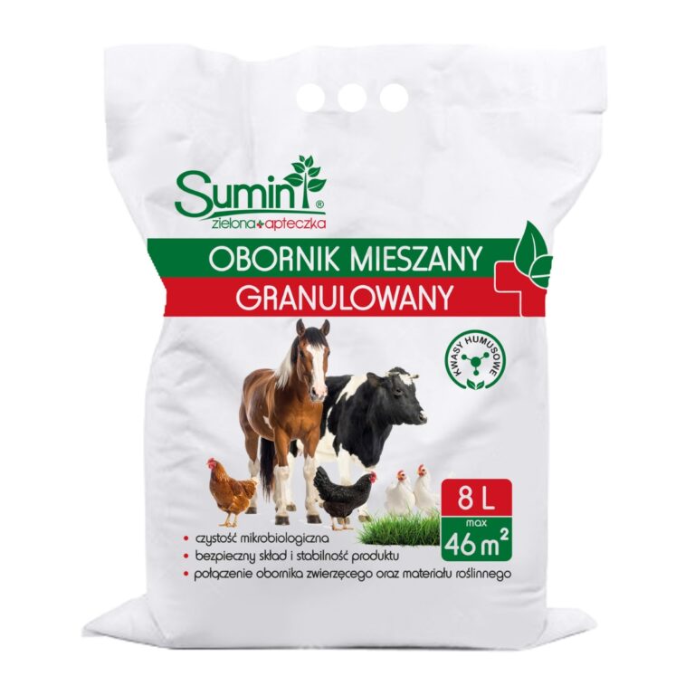 OBORNIK MIESZANY GRANULOWANY (Z KWASAMI HUMUSOWYMI) NAWÓZ NATURALNY_8L_01.09.2025