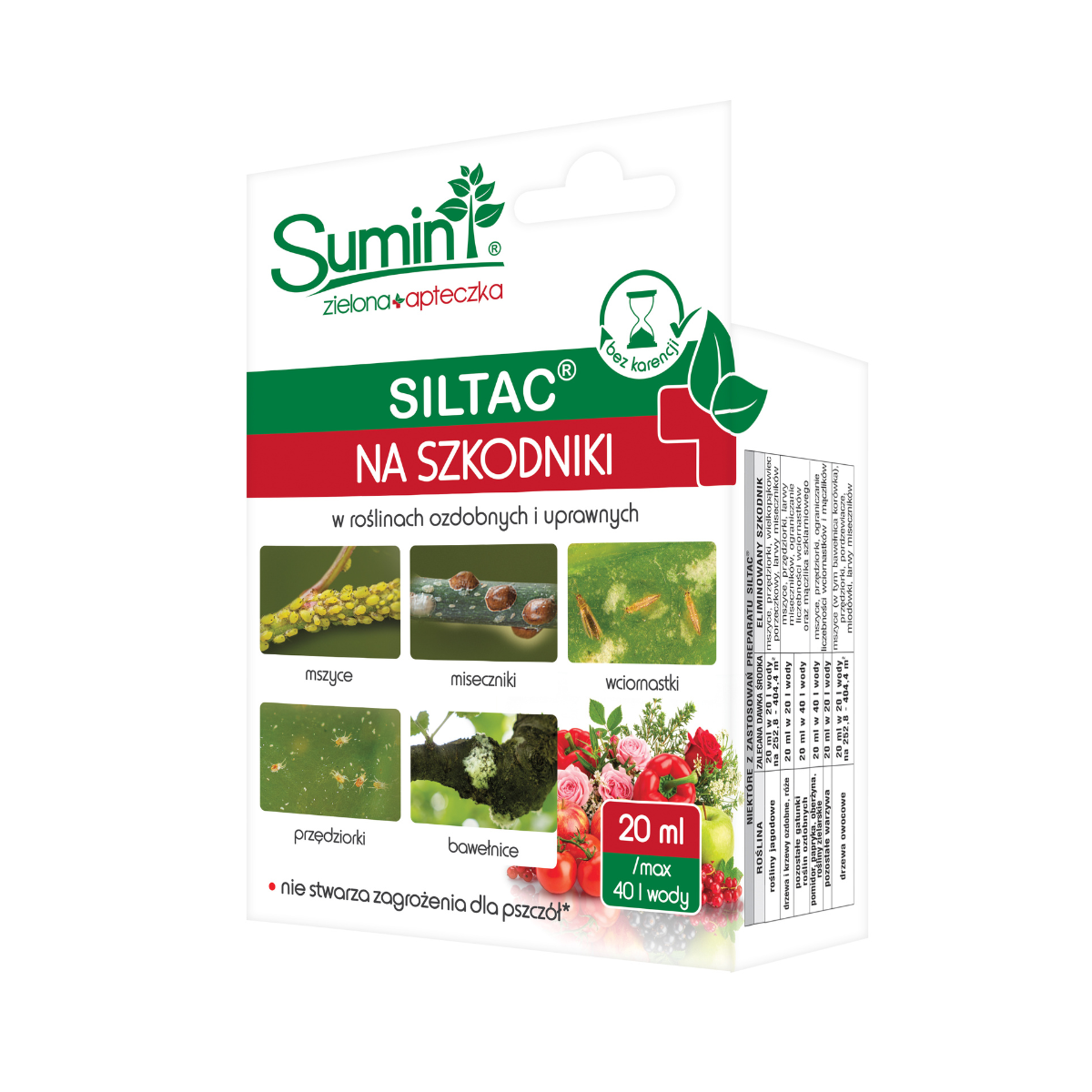 SILTAC EC zwalcza przędziorki, mszyce, miseczniki_20 ml_17.07.2025 SILTAC EC zwalcza przędziorki, mszyce, miseczniki_20 ml_17.07.2025