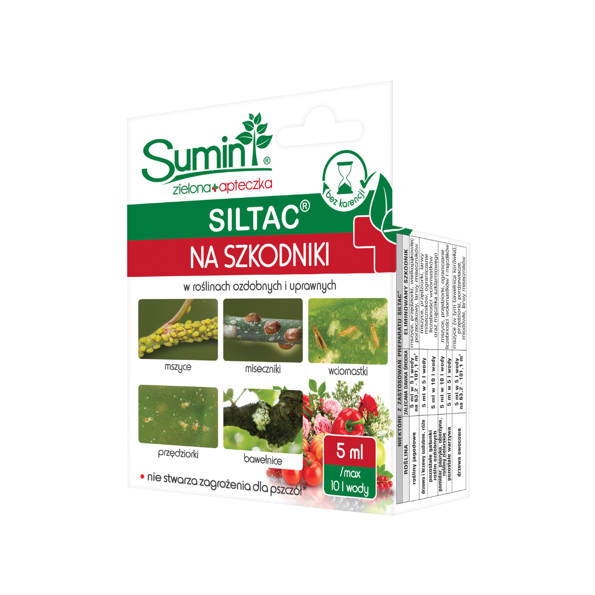 SILTAC EC zwalcza przędziorki, mszyce, miseczniki_5 ml_17.07.2025 SILTAC EC zwalcza przędziorki, mszyce, miseczniki_5 ml_17.07.2025